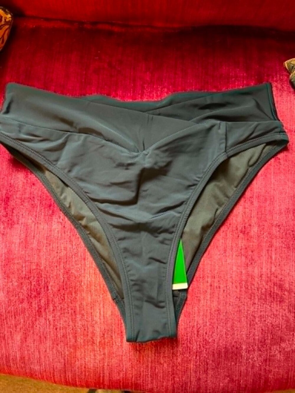 Share NWT Halara Crossover Black Bikini Bottom, Large